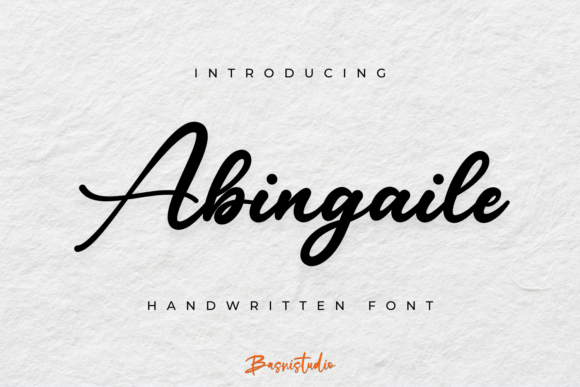 Abingaile Font: A Stylish Handwritten Typeface for Your Brand