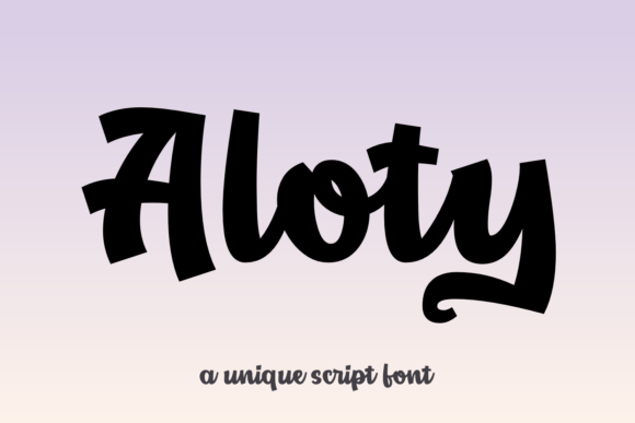 Aloty Font: A Playful Script for Digital Branding