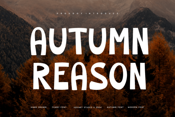 Autumn Reason: A Handwritten Font for Seasonal Editorial Design