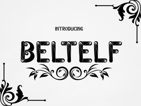 Beltelf: A Playful Decorative Font for Web Design