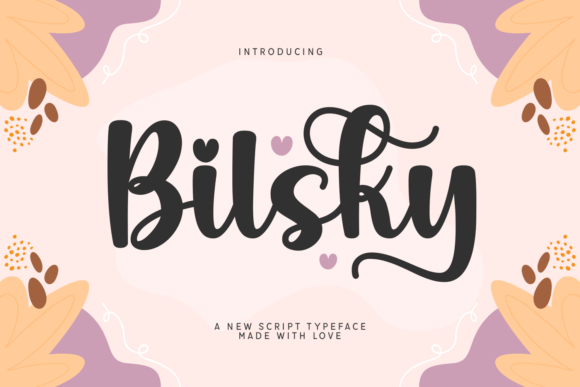 Bilsky Font: A Playful Script for Editorial Design
