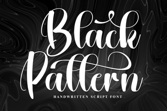 Black Pattern Font: A Stylish Script for Editorial Design