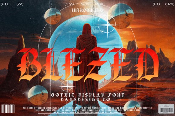 Blezed: A Bold Blackletter Typeface for Editorial Design