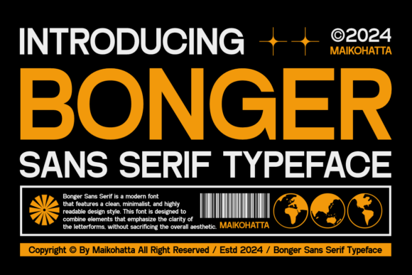Bonger Font: A Bold Typeface That Elevates Branding for Small Businesses
