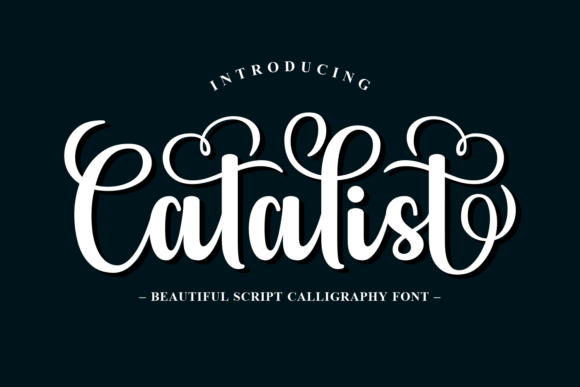 Catalist Font: A Bold Script for Beautiful Craft Projects