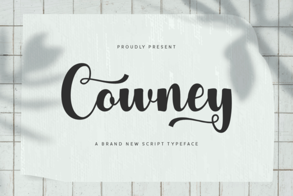 Cowney Font: A Bold Script for Craft Creations