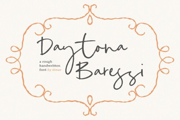 Daytona Baressi: A Bold, Handwritten Font for Memorable Campaigns