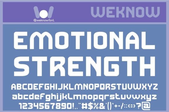 Emotional Strength Typeface: Power in Every Character