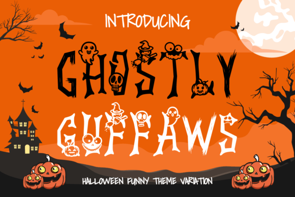 Ghostly Guffaws Font: A Playful Typeface for Halloween-Themed Branding