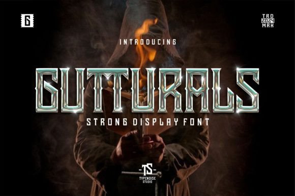 Gutturals Font: A Bold Blackletter Typeface for Editorial Design