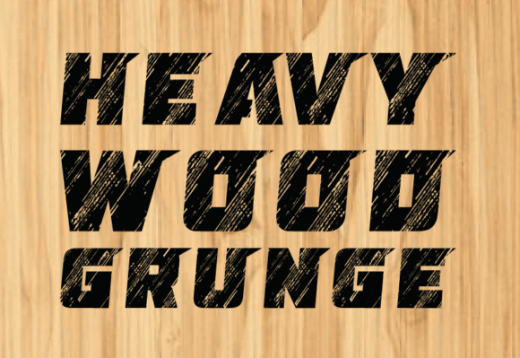 Heavy Wood Grunge Typeface for Bold Branding Projects