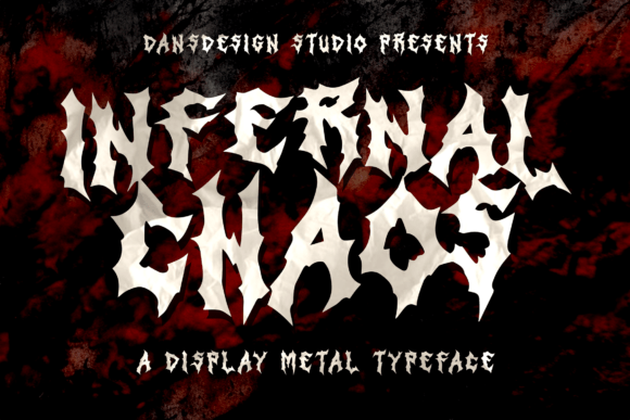 Infernal Chaos Font: A Bold Typeface for Dark and Edgy Branding Projects