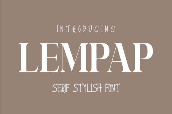 Lempap: A Typeface That Commands Attention