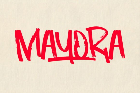 Mayora Font: A Bold Brush Typeface for Business Branding