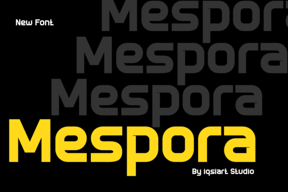 Mespora: A Bold Typeface for Modern Editorial Design