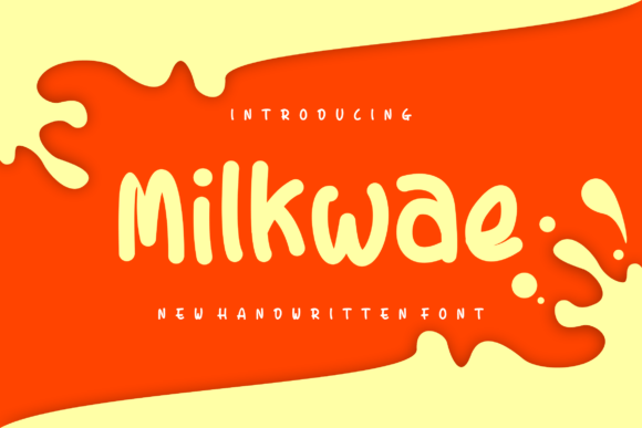 Milkwae: A Bold Handmade Font for Small Business Branding