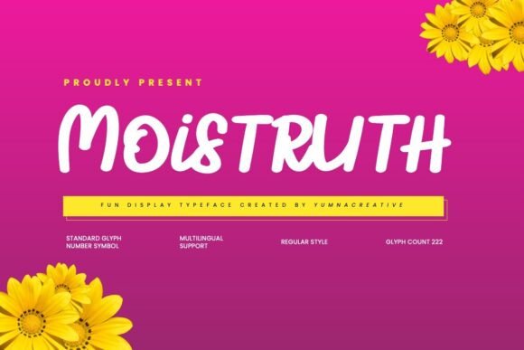 Moistruth Font: A Playful Typeface for Editorial Design