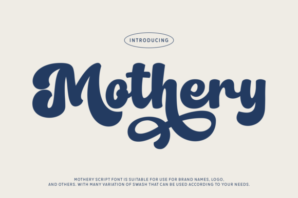 Mothery Script Font: A Stylish Choice for Crafters and Makers