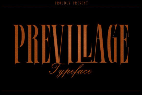 Previllage: A Serif Font for Strong Editorial Design
