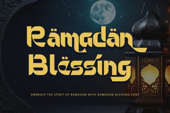 Ramadan Blessing: A Premium Display Typeface for Authentic Brand Storytelling