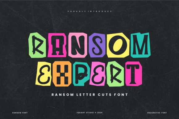 Ransom Expert Font: A Bold Decorative Typeface for Crafters