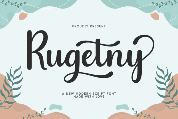 Rugetny: A Script Font That Elevates Editorial Design