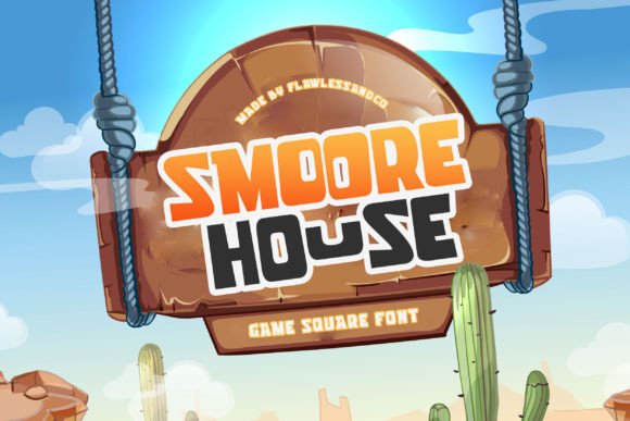Smoore House: A Bold Square Typeface for Editorial Design