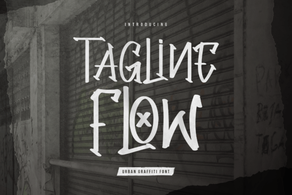 Tagline Flow Font: A Bold Typeface for Street-Style Branding