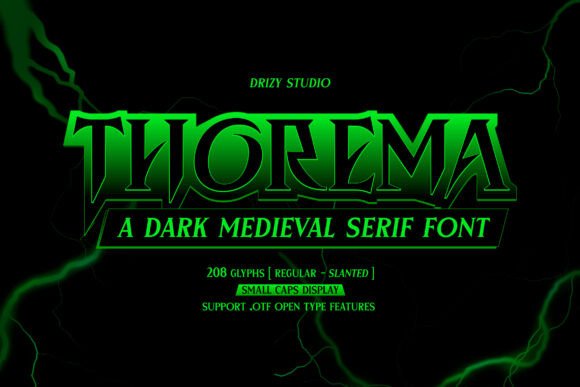 Thorema Typeface: A Bold Serif for Editorial Design